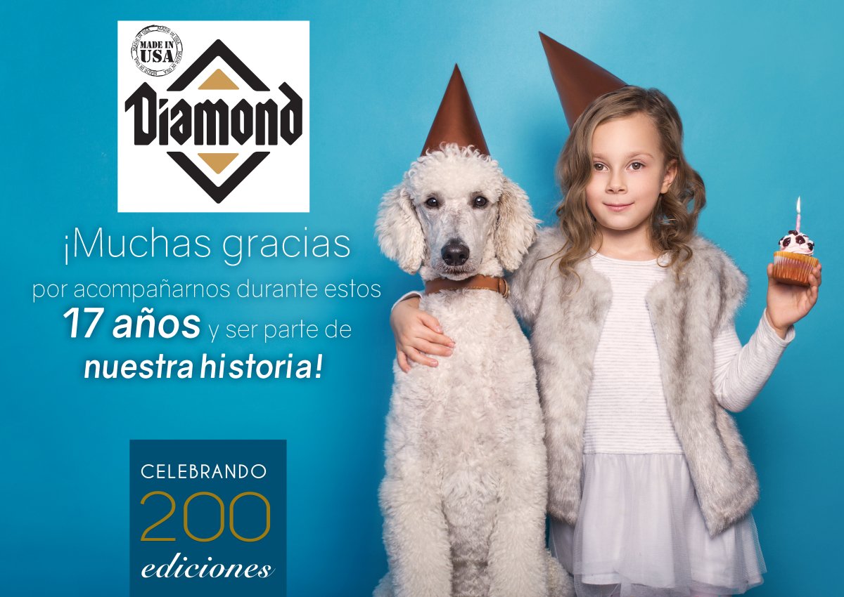 ¡@DiamondMexico muchas gracias por ser parte de nuestra historia!

🎉¡200 ediciones, 17 años!🎉

❤Por tus consejos para dueños responsables y por premiar a nuestras mascotas con tus productos❤

#YoGuaw #YoMiaw #TasteOfTheWild