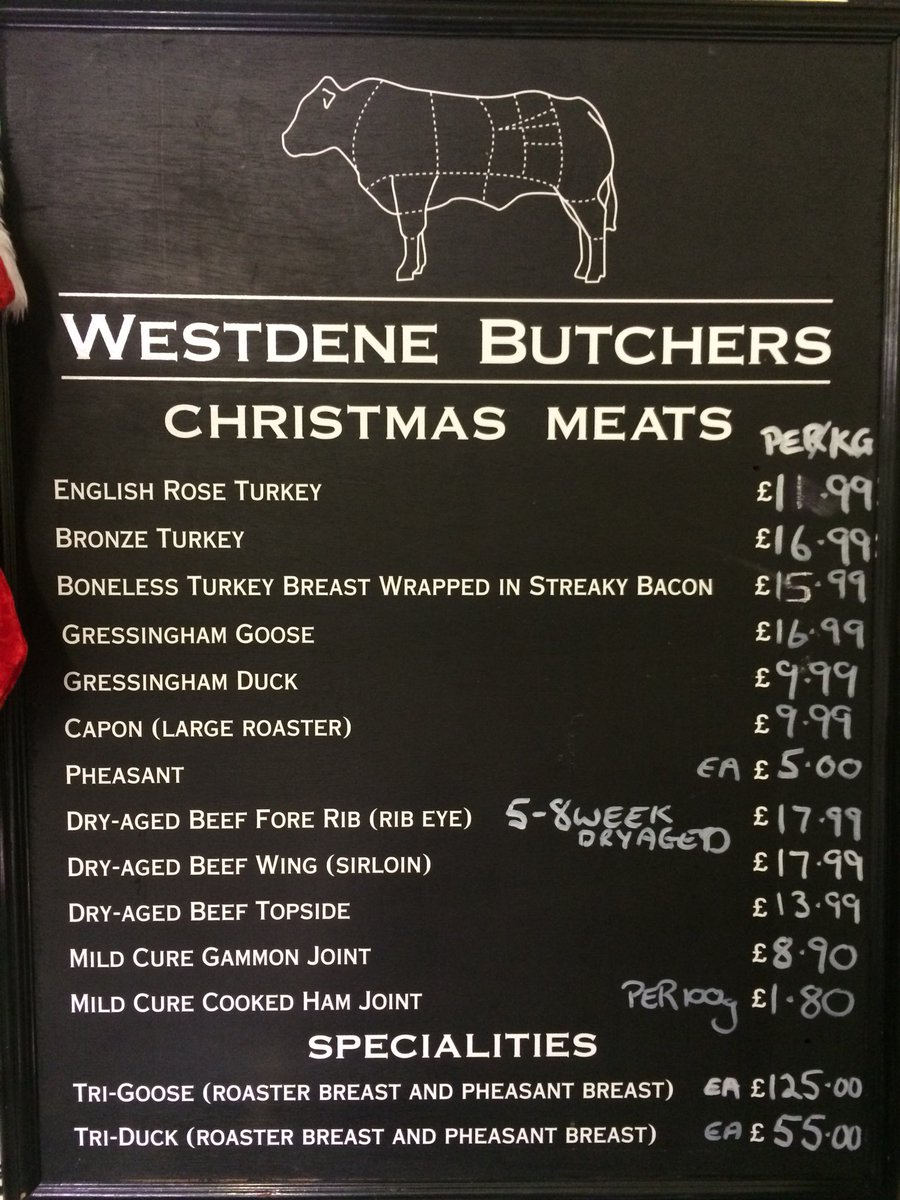 WestdeneButcher's tweet photo. Now taking Christmas orders! https://t.co/3vchQXpqCg