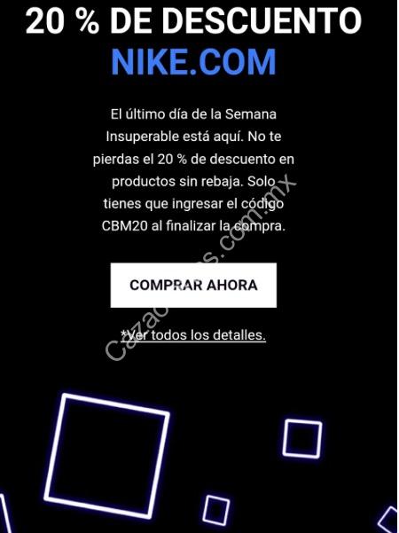 Cazaofertas on Twitter: "Código Nike Monday 2018 de 20% de descuento en artículos sin rebaja https://t.co/tWY96qTpX0 #Oferta #promocion #México #ofertas #promociones #descuentos #Cazaofertas / Twitter