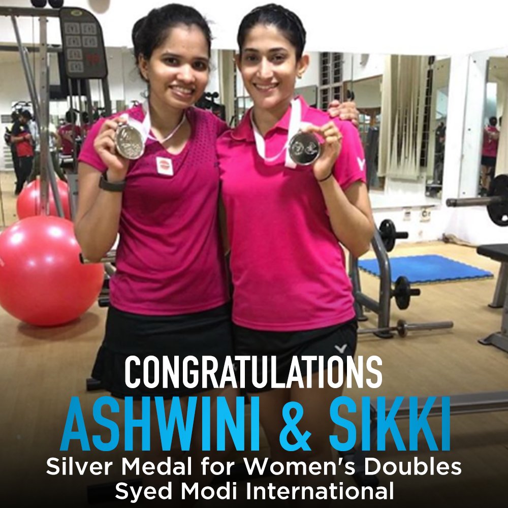 DoIt Talent Ventures (@doittalent) on Twitter photo Congratulations to these powerful women for winning the silver medals at the Syed Modi International Badminton Championship 2018.
<a href="/NSaina/">Saina Nehwal</a> <a href="/P9Ashwini/">Ashwini Ponnappa</a> #DoItTalent Congratulations to these powerful women for winning the silver medals at the Syed Modi International Badminton Championship 2018.
<a href="/NSaina/">Saina Nehwal</a> <a href="/P9Ashwini/">Ashwini Ponnappa</a> #DoItTalent