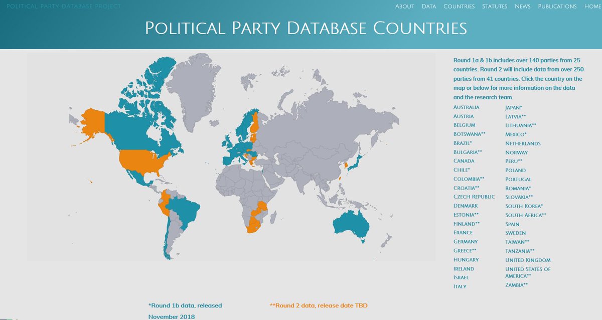 erricalox's tweet photo. Proud to be part of the #Political #Party #DataBase (#PPDB) project with S. #Scarrow @TPoguntke @PaulDWebb1 and many others! https://t.co/Nl7iDDPfVH https://t.co/15XqUqruVF