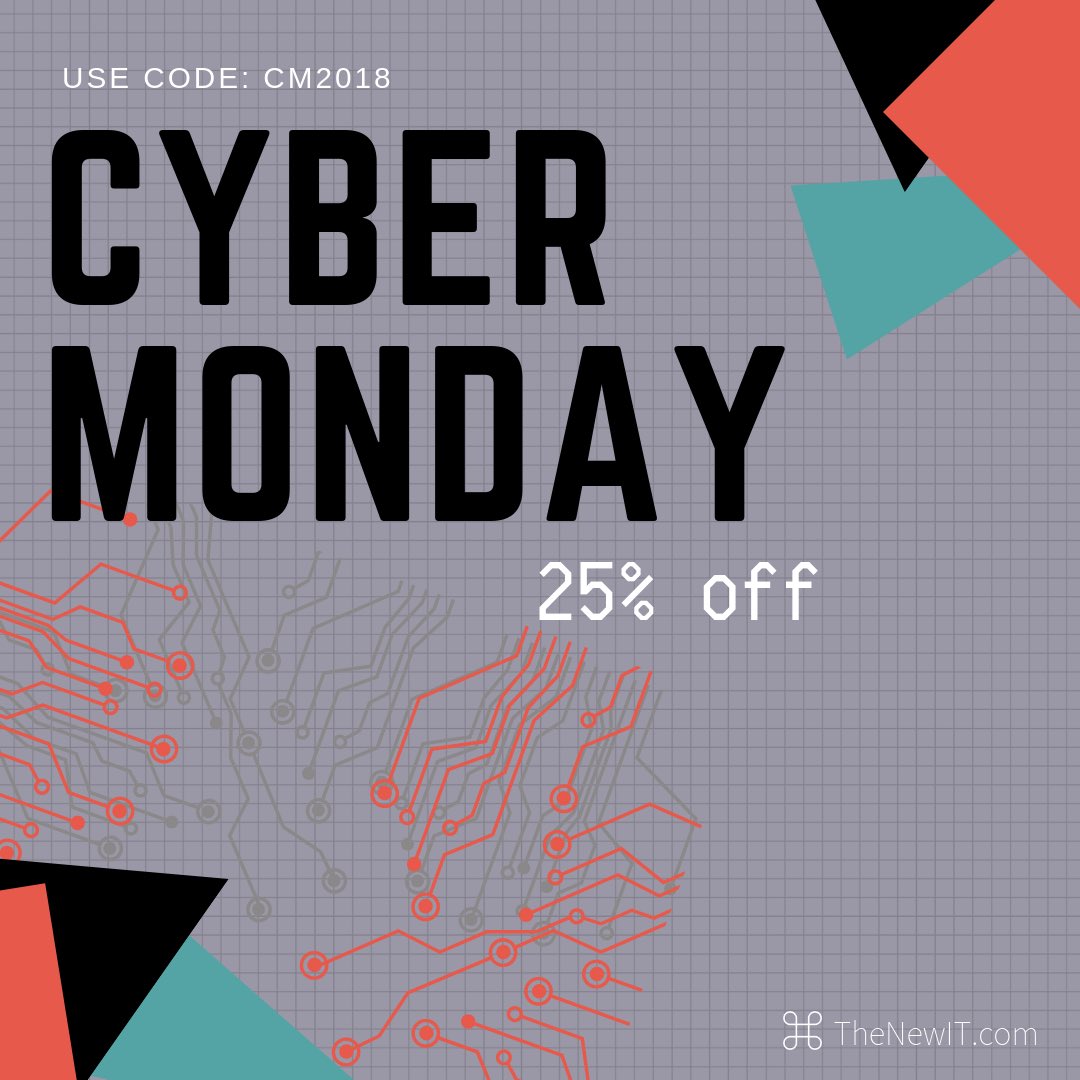 TheNew_IT's tweet photo. TODAY ONLY: Get over 50% off on our #CompTIA #Security+ class, saving you more than $1,400 per seat. What?!! #AppleTraining too! #CyberMonday #cybersecurity #comptiaaplus #comptia #comptiasecurity #meraki #StLouis #Apple #tech #innovation #iphone #iOS #mobile #macOS #technology https://t.co/aFffeFLtdt