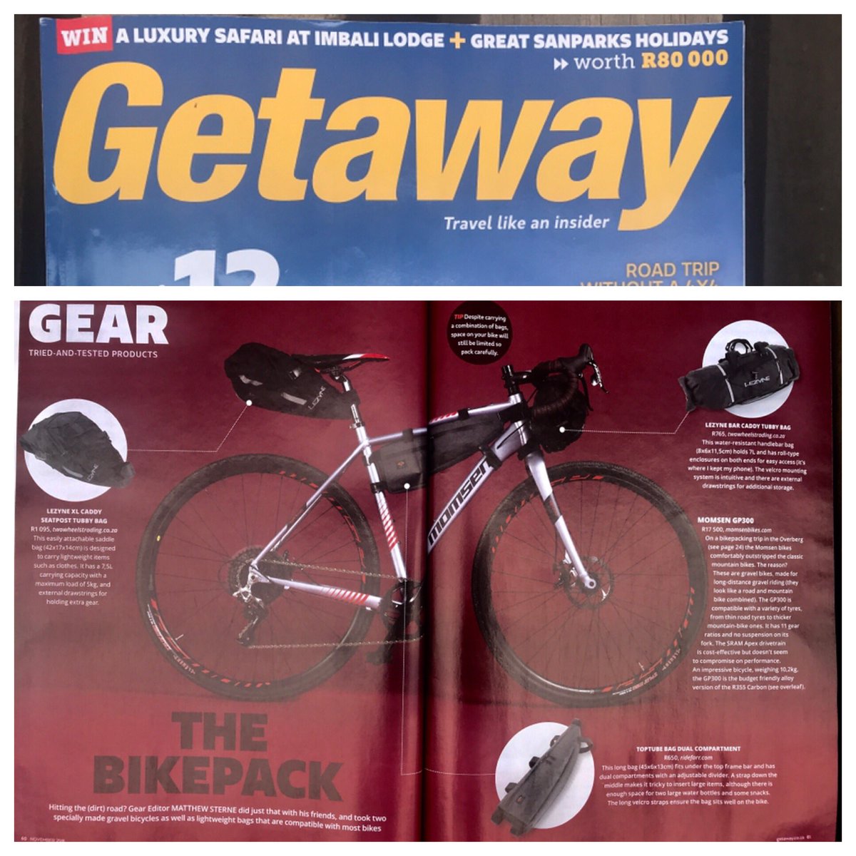 Gravel. Not so quietly gaining momentum in 🇿🇦 / tks <a href="/GetawayMagazine/">Getaway Magazine</a>