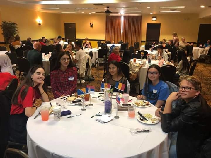 Ana from #Bosnia is spending her #KLYES year in #Colorado with <a href="/W_L_Exchange/">World Link Inc. </a>. Ana has already volunteered 45 hours in her host community! Ana also got to attend a special luncheon on the International Day of Peace organized by Pikes Peace Justice &amp; Peace Commission.  <a href="/ECAatState/">Educational & Cultural Affairs—U.S. Dept. of State</a>