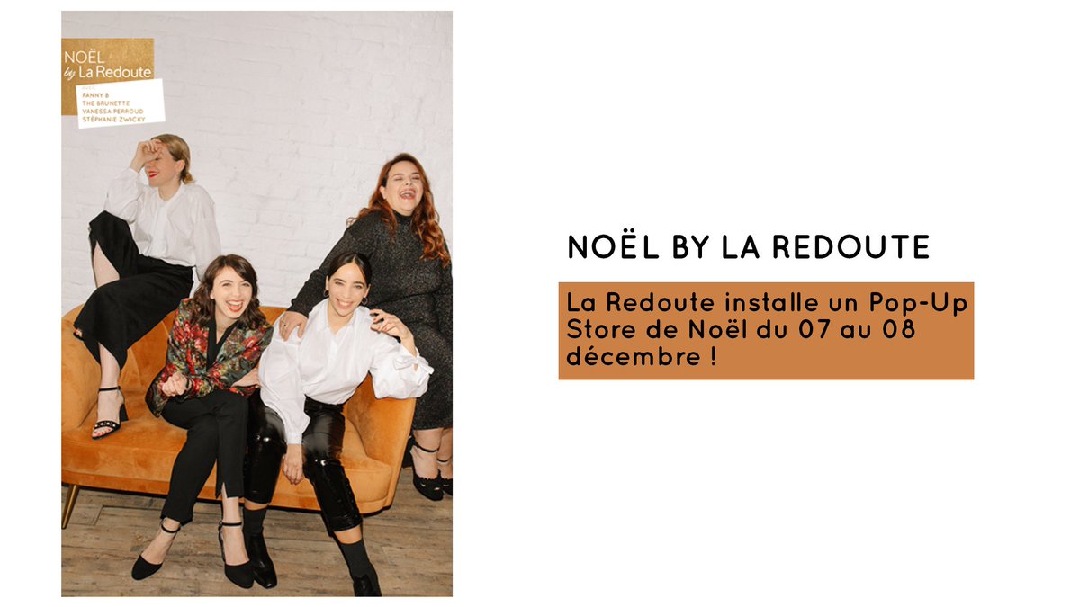 ⭐️🎄 La Redoute installe un pop-up store de Noël du 7 au 8 décembre !🎄⭐️
<a href="/FannyBF/">FannyB</a> , <a href="/EmilieBrunette/">Emilie Daudin</a> ,<a href="/1armoirepour2/">vanessa perroud</a> , et <a href="/StephanieZwicky/">𝚂𝚝𝚎́𝚙𝚑𝚊𝚗𝚒𝚎 𝚉𝚠𝚒𝚌𝚔𝚢</a>  vous invitent à découvrir leurs sélections de Noël. 
Pour plus d'informations >>bit.ly/2DLxbmA