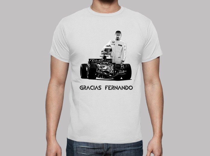ModaJoven2018's tweet photo. Desde Moda Joven te dedicamos esta camiseta.
https://t.co/qQZyLnd1rg

🏆 2 Campeonatos mundiales 
🍾 32 Victorias 
🏁 97 Podios
1⃣ 22 Poles

Gracias por todo @alo_oficial!
#graciasalonso #graciasfernando #Formula1 #shirt #tshirt #camiseta https://t.co/GsFaBKFWOD