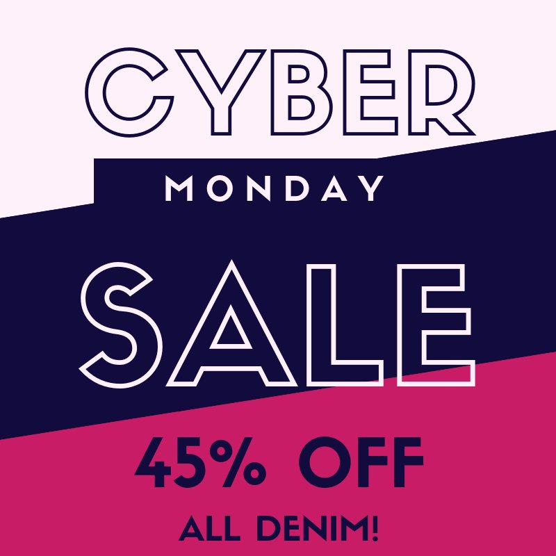 We are continuing our 45% off discount through Cyber Monday! Order a Restyle box today and any denim you keep will be discounted 45% off. redenim.com #cybermonday