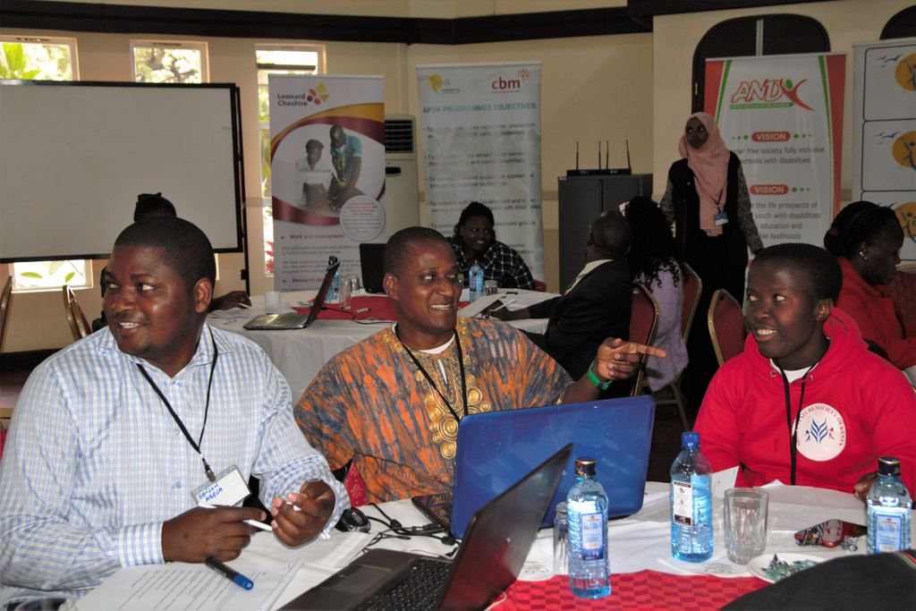 LeonardCheshire's tweet image. Participants at the Innovating Pathways for Employment Inclusion ( #IPEI ) workshop in Kenya are generating #innovative ideas centred around engaging persons with #disabilities into waged #employment as part of #AidConnect #UKaid