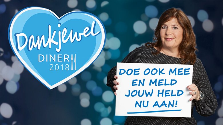 Jij kent vast wel zo iemand, die zich voor anderen inzet zonder daar iets voor terug te verlangen? Verdient hij of zij eens een bijzondere schouderklop of aai over de bol? Meld jouw held dan aan voor het Dankjewel Diner 2018! #dankjeweldiner nhnieu.ws/Ypeh