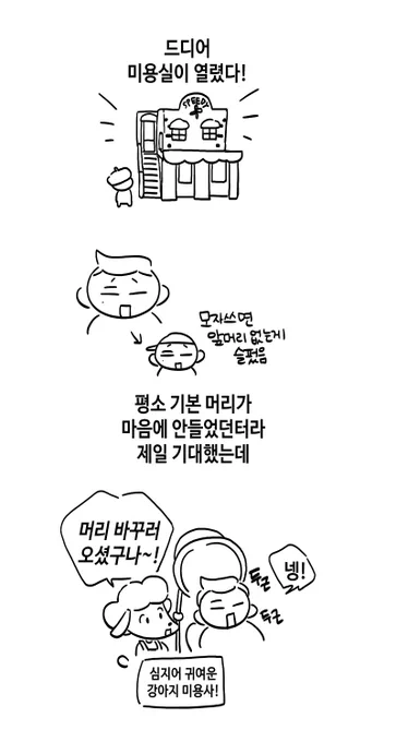 미용실 오픈댄 만화.. 