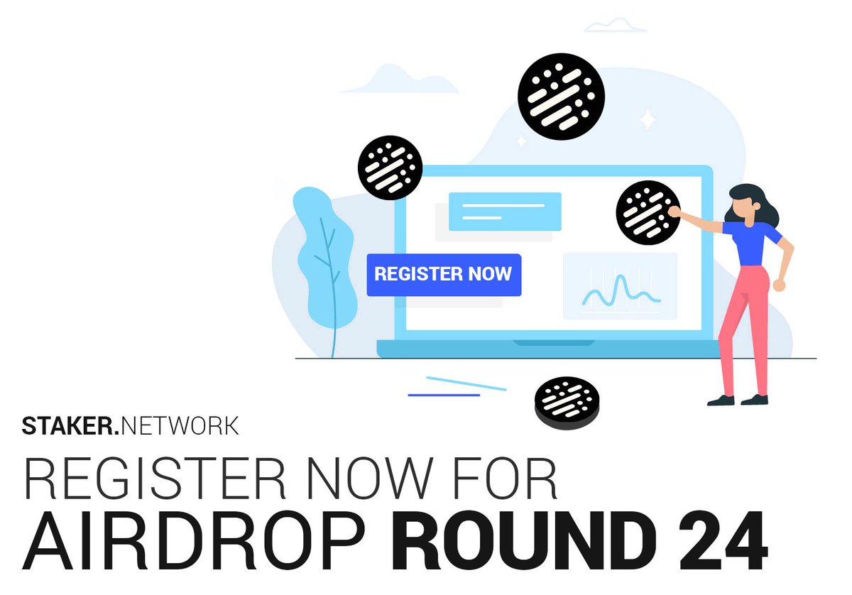 Staker Airdrop 24 has been commenced.

Register for the AD24 from here - forum.staker.network/index.php/topi…

Airdrop 24 will end on 1st of December at 14:30 UTC and Validations will begun at 02:30 UTC

#airdrop #airdropalert #airdroplive  #cryptocurrency #PoS #PoSinETH #mining #Ethereum