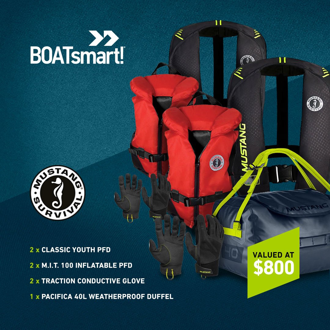 50% OFF - ONE DAY ONLY🔥 
CYBER MONDAY SALE❗❗ 
SAVE 50% on North America's Official Boating Course! Today ONLY! With every license purchased, you will be entered to win the $800 Mustang Survival Gear Giveaway! Click here: bit.ly/2S4BjBS #cybermonday #boatinglicense