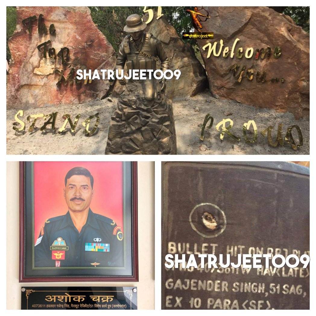 Here is the  BPJ plate showing the bullet hit and  worn by Havildar (LATE) Gajender Singh , 51SAG/ 10 Para (SF) Ashoka  Chakra (P) during #26/11 Op Black Tornado 

Achievement of 51SAG Black Tornado - 610 hostage rescued,8 terrorists killed,15 wpns & 326 AK ammunition recovered