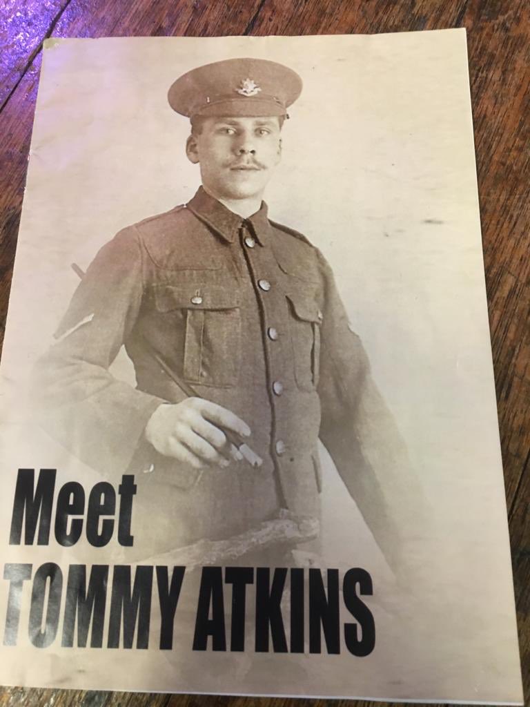 Excellent performance of Meet Tommy Atkins by @BEPLtd this afternoon for all year 9 students at <a href="/CWLCandSF/">CWLC News & Events</a> as part of our WW1 100th anniversary commemorations.