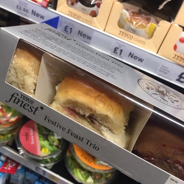 Found this interesting lunch choice in <a href="/Tesco/">Tesco</a> the other day! What's your favourite festive snack? #festivefood