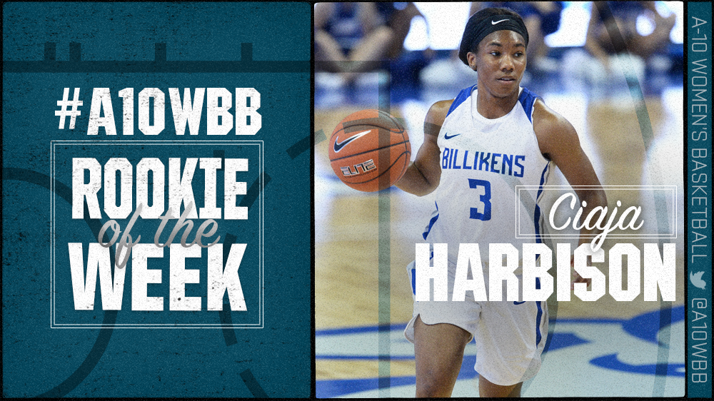 .<a href="/SaintLouisWBB/">Saint Louis WBB</a>’s Ciaja Harbison earned #A10WBB Rookie of the Week honors for the second time this season after averaging 13.3 points and 3.7 assists last week. She hit both the game-tying and game-winning shots in SLU’s win over Virginia on Sunday: bit.ly/2FIveKh