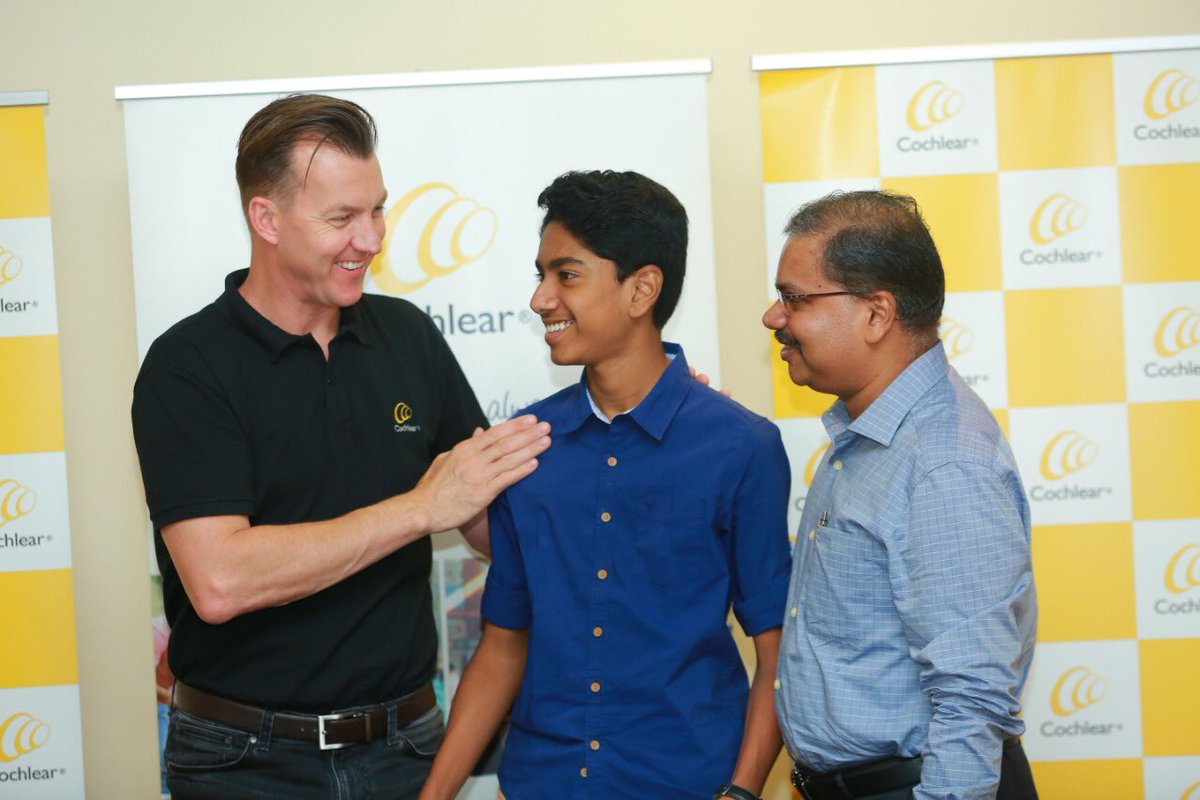 CochlearIndia's tweet photo. With aspirations of becoming a cricketer like Global Hearing Ambassador @BrettLee, the 14 years old champ, Akshay Sooraj got implanted at the age of one. Currently a Class 9 student, he is mostly an all rounder with interest in many extra curricular activities.
#SoundsOfCricket https://t.co/q7IykNiRwn