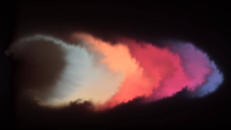 Single-pass solved, low viscosity fluid simulation (using vorticity confinement), running quickly and in color on shadertoy. shadertoy.com/view/4tGfDW (browser safe)