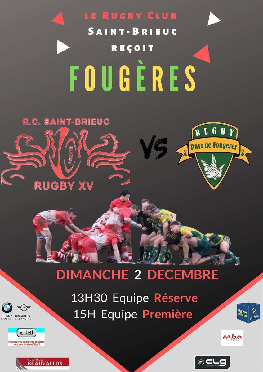 RC_SaintBrieuc's tweet photo. 🔴 SOYEZ NOMBREUX À VENIR NOUS ENCOURAGER DIMANCHE À PARTIR DE 13h30 AU COMPLEXE DU SÉPULCRE 🔴 https://t.co/C0fHj4P38O