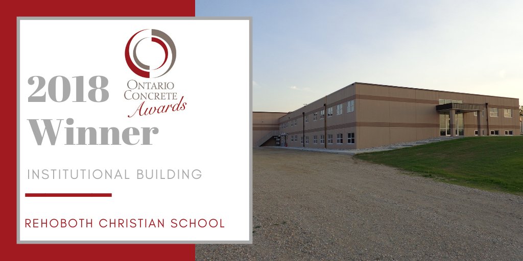 ConcreteAwards's tweet photo. Rehoboth Christian School is this year's winner in the Institutional Building category.  Congratulations to Dickinson + Hicks Architects Inc. and their team! https://t.co/uydPLIDiko