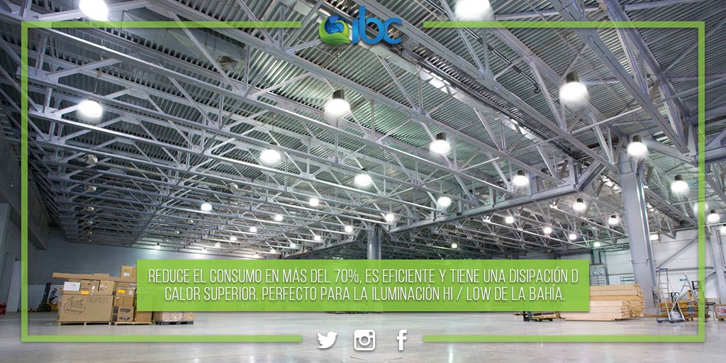 LED High Bay de alta Bahía. Vatios: 120W. Lúmenes: 11.500LM-12.100LM. Garantía: 3 Años
