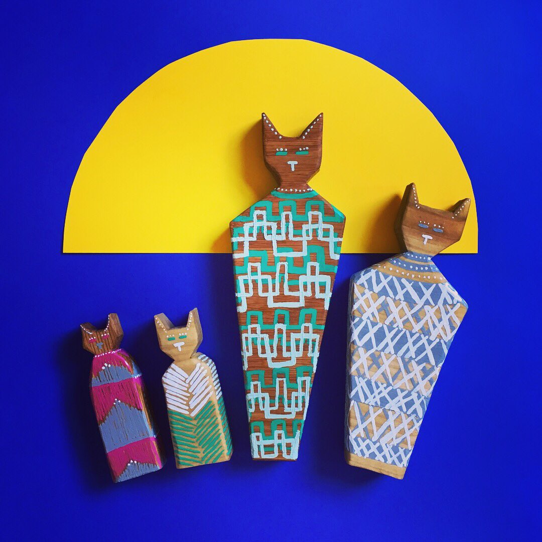 proj_recourse's tweet photo. Just donated proceeds from sales of our hand carved wooden kitties to @CatsProtection and there’s enough to vaccinate a cat against flu and other diseases this winter 😻 #catsoftwitter #adoptacat #woodwork #carving #woodcarving #craft #market #egypt https://t.co/POmIxUwGBO