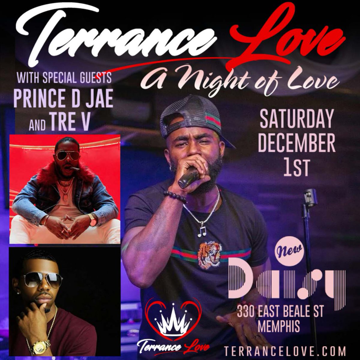 R&amp;B fans won't want to miss Terrance Love this Saturday night! Grab your advance tickets here -> bit.ly/2OVmrUn