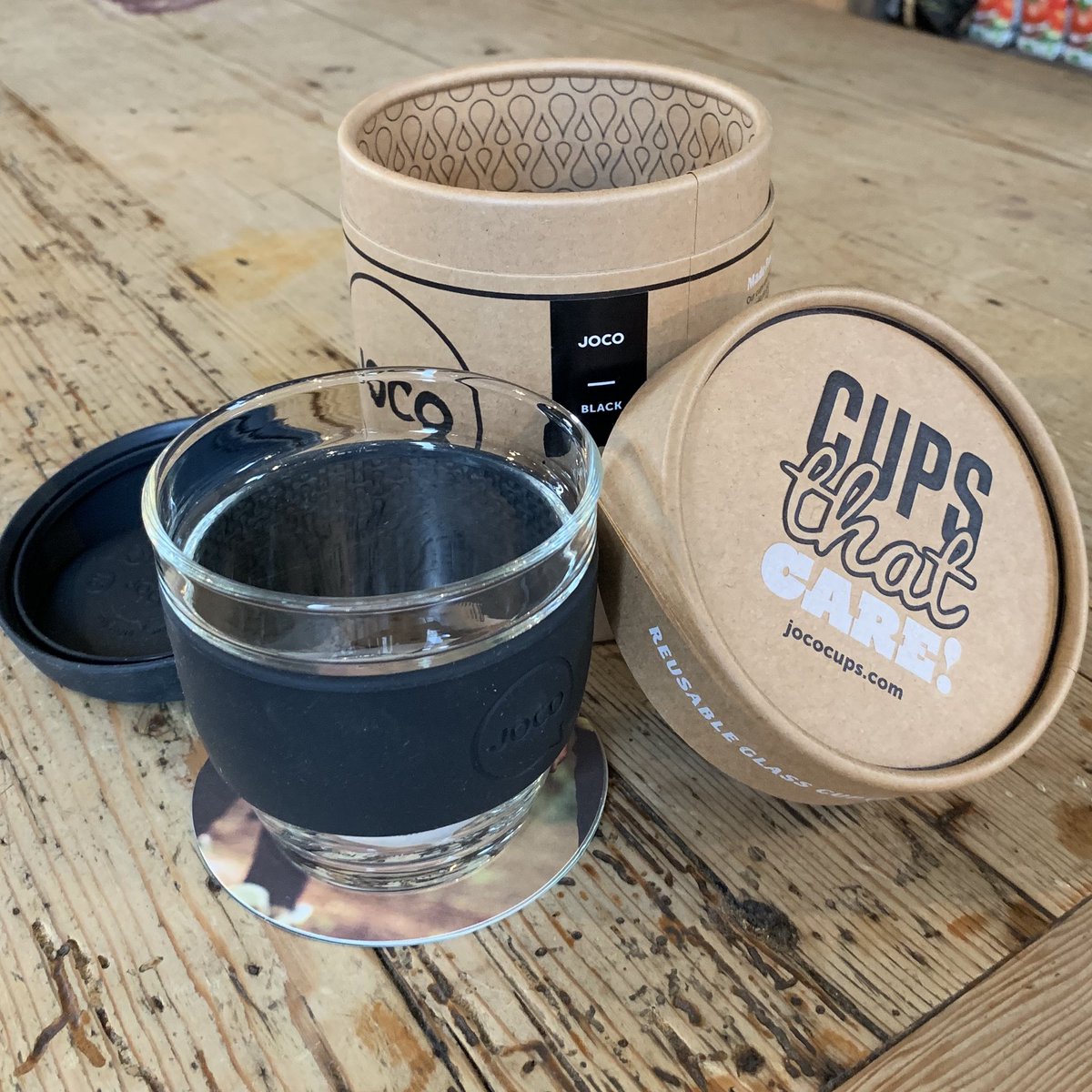 tierraverdedeli's tweet photo. Mother Nature will thank you for using one of these @jococups which are made to enhance your daily coffee ritual! So easy for us to refill! They are 100% plastic free with a reusable glass cup and a non-porous silicone lid.
#smellthecoffee #jococups #takeawaycoffee #sustainable https://t.co/5jHsZUhaf7