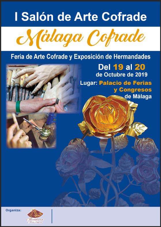 Por motivos ajenos a la organización, el salón de arte sacro “Málaga Cofrade” se emplaza para el 19-20 de octubre del próximo año. Pedimos disculpas y seguimos trabajando para ofrecer al visitante un salón de arte sacro a la altura de Málaga. Seguiremos informando.