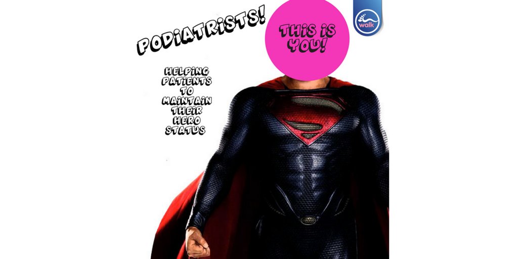Walkfootcare's tweet photo. I used to think that podiatrists were heroes. But, seeing how we help people has made me realise that actually we're not. We're actually the guide. Who the hell is the hero? The hero is you. The patient. It's you that does the hard work in between appointments. #podsfixfeet https://t.co/3w7W9I4Guy