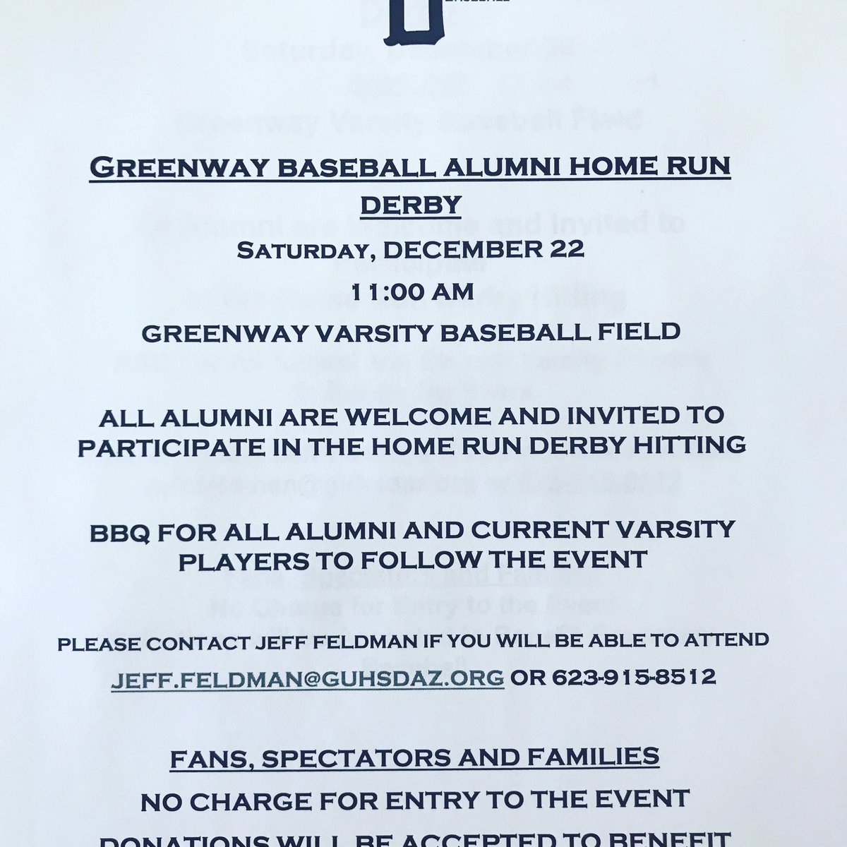 Greenway HS Baseball tweet media