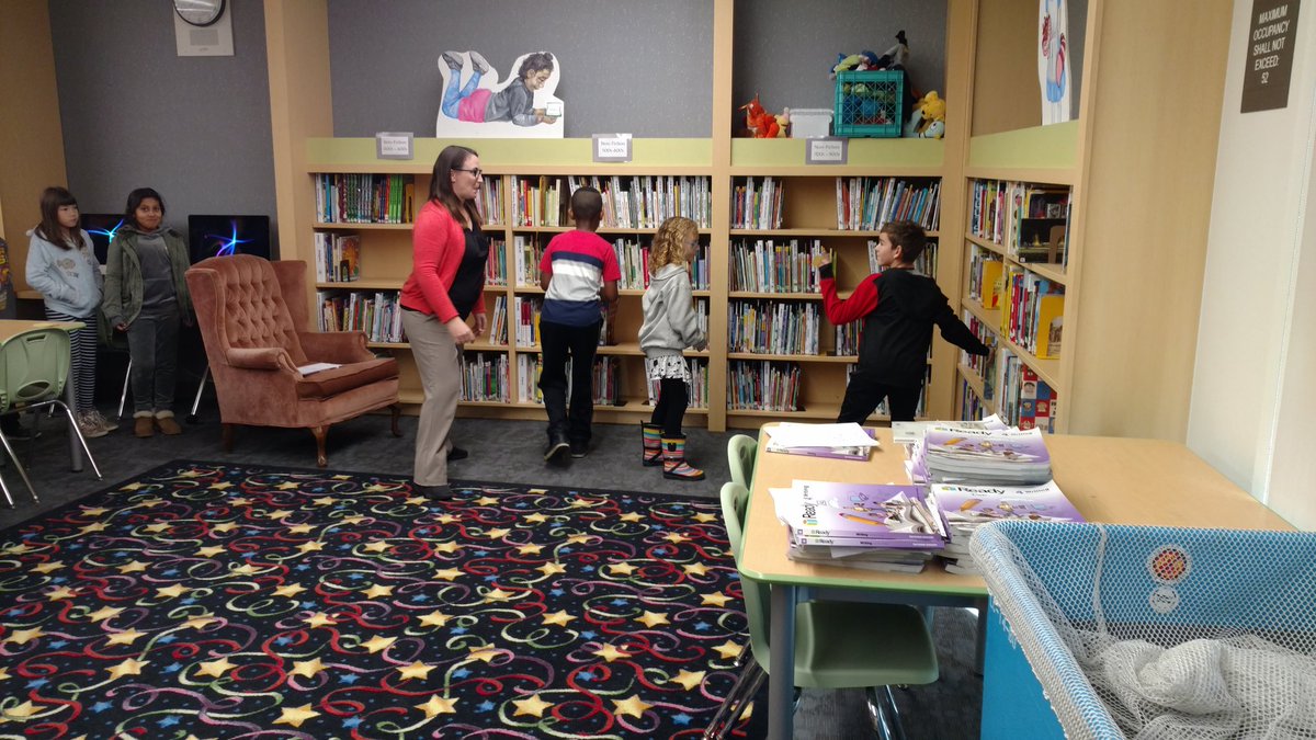 msJacquiSjol's tweet photo. We are back from break and having a blast with a non-fiction scavenger hunt in library today! #ncsinnovate #ncsstar https://t.co/3g4gLBfreS