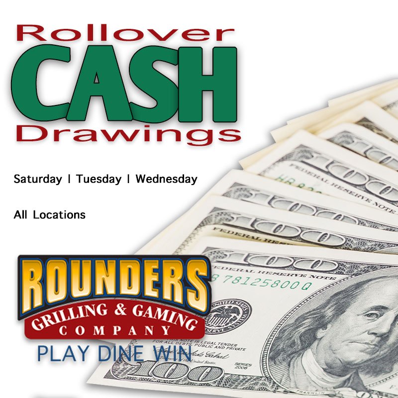 RoundersL's tweet photo. Join us at Rounders South Buffalo, Blue Diamond, Bicentennial or the newest location Volunteer for this amazing 💰CASH💰 promo!
Tuesday, Wednesdays &amp; Saturdays.
Management reserves all rights.  #playdinewin #vegas #SpecialOffer https://t.co/s8dOFwpoGE