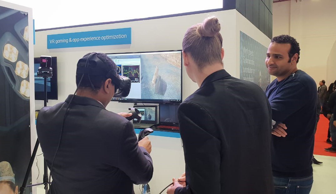 EricssonMEA's tweet photo. #5G is becoming a reality and you may have many questions on the matter. What are its deployment considerations and which sectors are being transformed? At Cairo #ICT, we're showcasing our thrilling #VR experience &amp; automation that 5G will add to the gaming and mining industries. https://t.co/FujsqNnqAJ