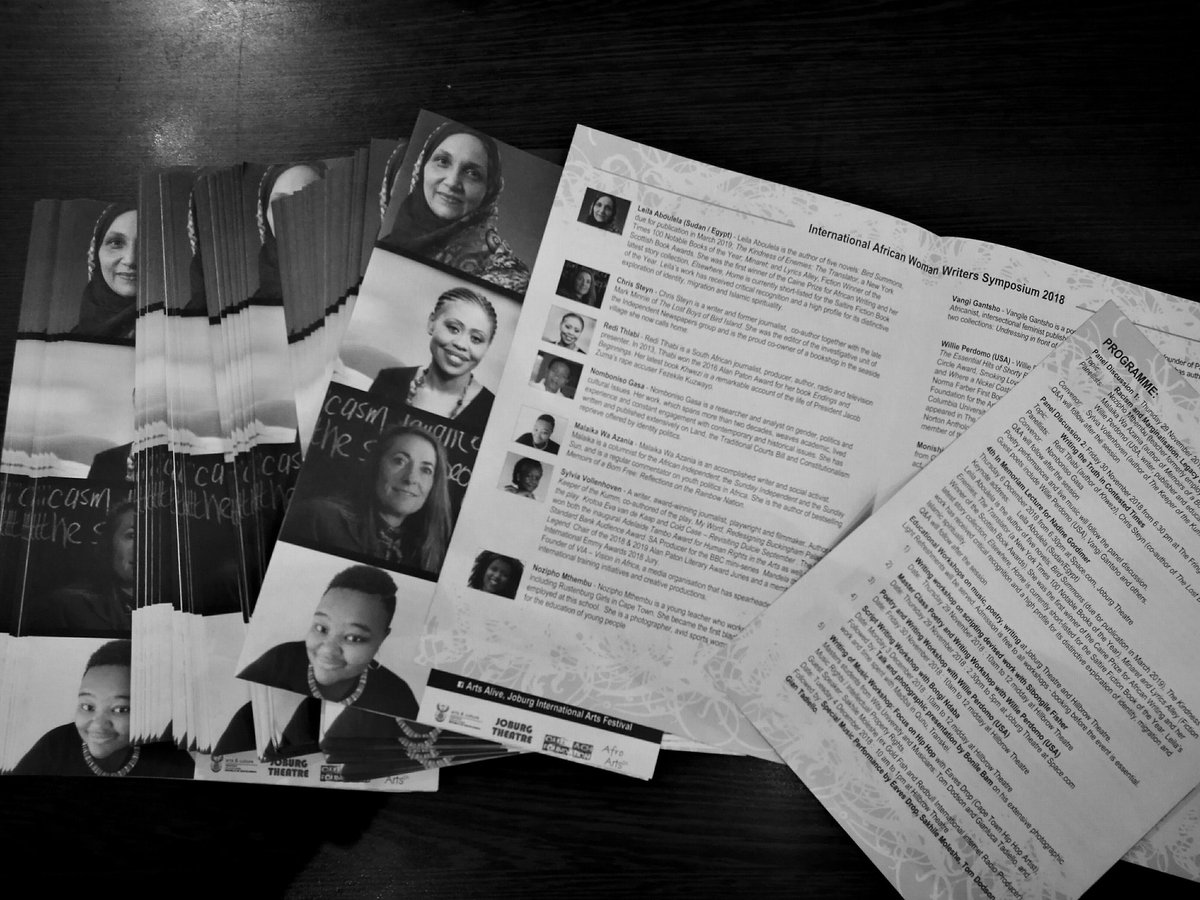 ArtsAliveJoburg's tweet photo. We have been distributing programmes all over town. Hope you got your copy. Otherwise, you can collect one @joburgtheatre or @HillbrowTheatre!

#AWWS18
#6thAWWS https://t.co/VtueokPbbI