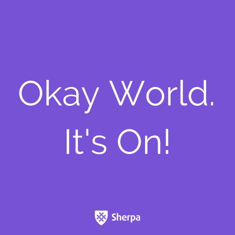 OK world. It's on. Sherpa is now open for business. Forget what you knew about Insurance for the self employed and let's start again. bit.ly/2EAougP #meetsherpa #insurtech #startup #fintech #freelancelife