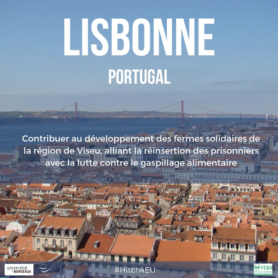 EurostepBdx's tweet photo. Après Vienne et Ljubjlana, vous pensiez être au bout de vos surprises ? Et bien nous vous présentons Lisbonne, troisième destination pour laquelle vous pourrez voter le 29 novembre ! Patience, il ne nous reste plus qu'une destination à vous révéler... https://t.co/vqAgQ9e1gP
