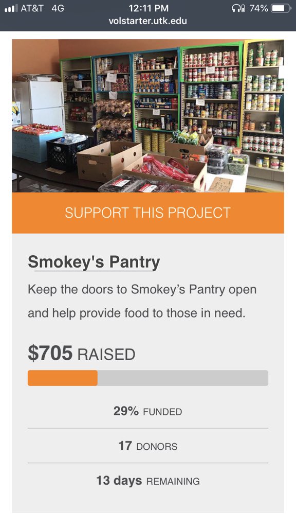 SmokeysHelpers's tweet photo. Just a quick update on the campaign.
We have now hit 29% of our $2400 goal! Continue spreading the word with just a couple weeks left to donate! https://t.co/C05xBEvbuo