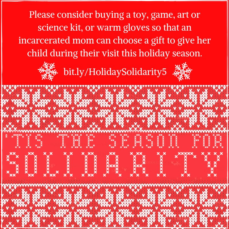 ChiBondFund's tweet photo. Today is Cyber Monday--a perfect day to order gifts for children of incarcerated mothers! 

We are excited to be supporting @MomsUnitedChi's 5th annual Holiday Solidarity Toy Drive. Please consider contributing a toy or other gift here: https://t.co/GfWQN2XtLS

#EndMoneyBail https://t.co/plE4St9XBN