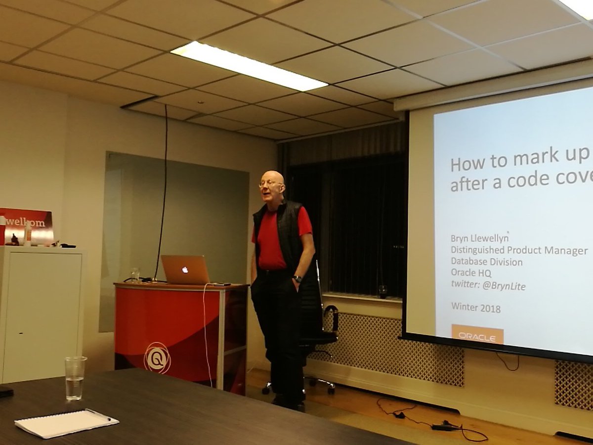 WouterDeWaard's tweet photo. How good is this, having @BrynLite doing two talks about @OracleDatabase to a bunch of @OracleDevs at Qualogy office https://t.co/Xm7cBX9DvD