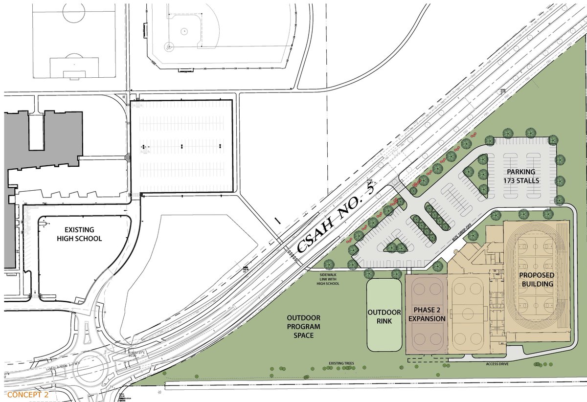 SPHValleySports's tweet photo. St. Peter fieldhouse, ice arena preliminary plans prepared. https://t.co/5Uw1BfDPWu https://t.co/HHPewzQ2zE