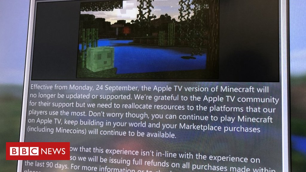 WitherNode's tweet image. The game will no longer be updated and refunds are available, #Microsoft says bit.ly/2Ryj73r #minecraftupdates