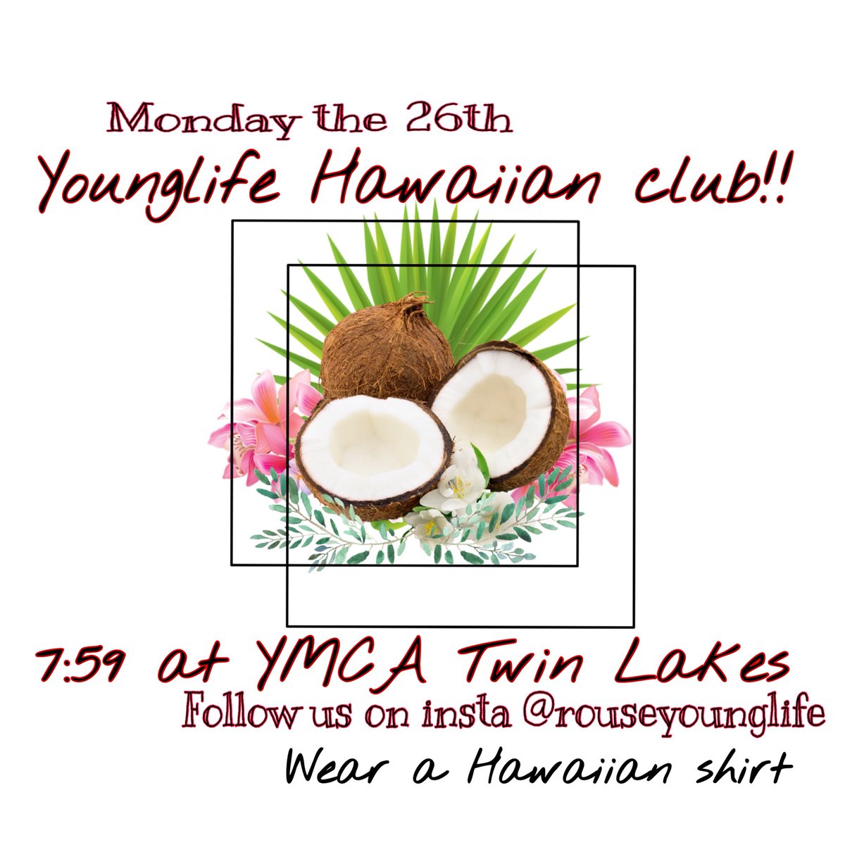 RouseYoungLife's tweet photo. Tonight!!!! https://t.co/ZxKAhvnyXc