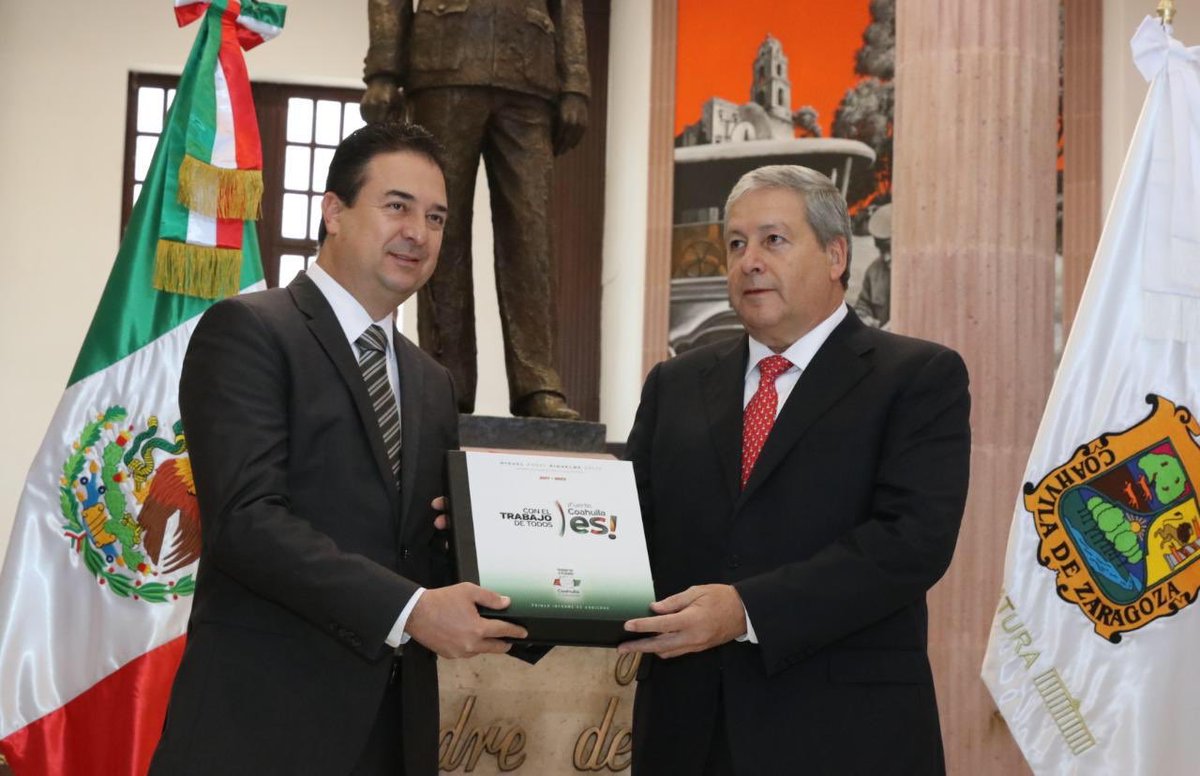mrikelme's tweet photo. El día de hoy a través del Secretario de Gobierno @jm_fraustro, envié al H. Congreso del Estado de Coahuila el Documento en el que se plasman las acciones del Primer Año de Gobierno de nuestra administración, para su análisis y glosa. https://t.co/2YUIwl1DoO