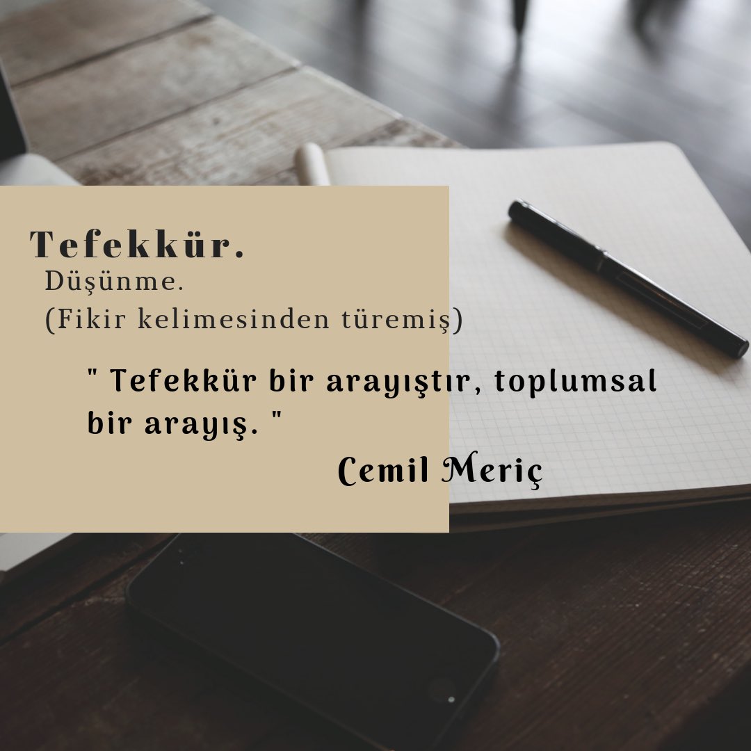 Tefekkür.