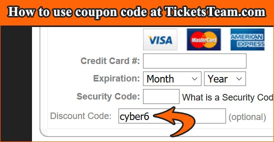 ticketsteam's tweet photo. How to use Cyber Monday coupon CYBER6 to get 6% off tickets price at https://t.co/dEz8v22uTE

#CyberMonday #CyberMondayDeals https://t.co/ep30pJNorH