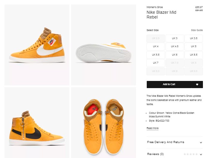 nike blazer mid rebel yellow