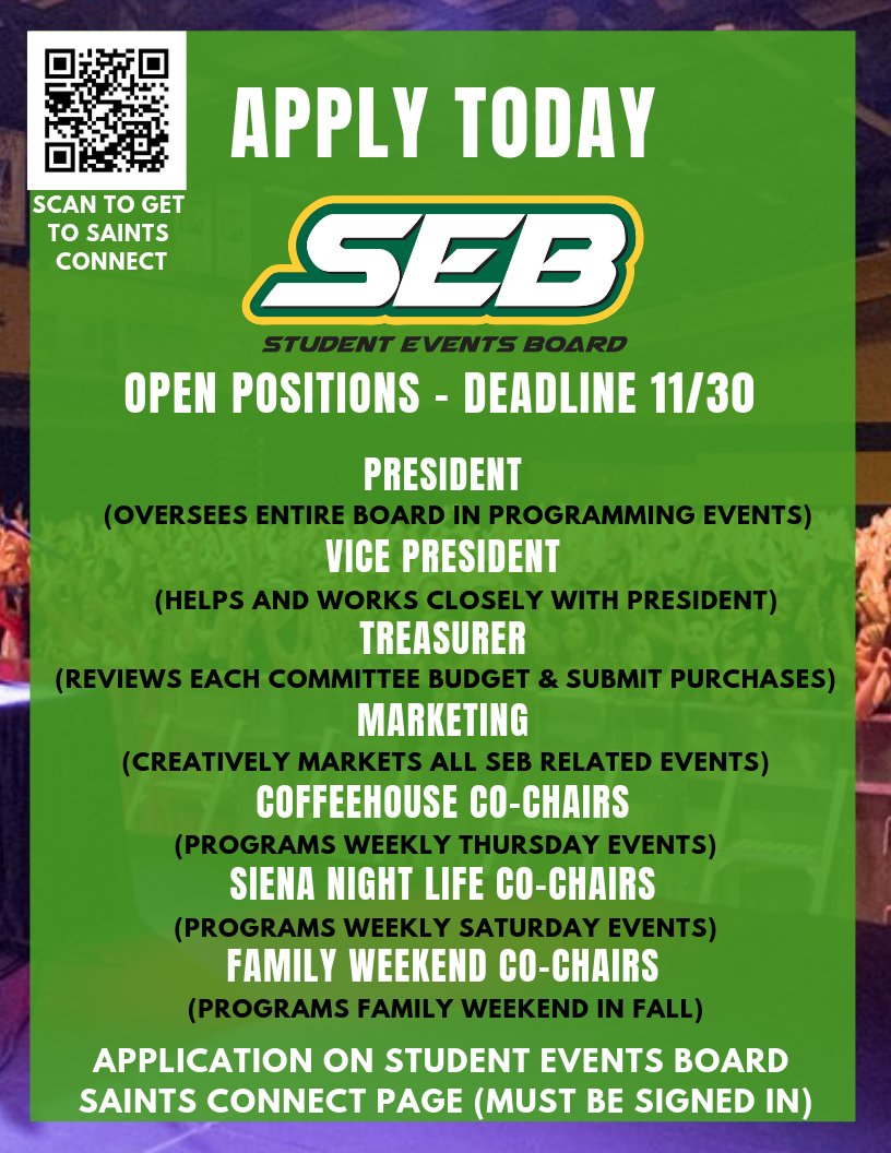 Siena Student Events tweet media