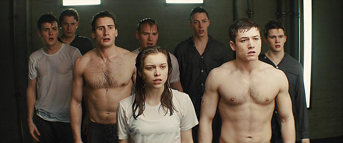 Taron Egerton & Edward Holcroft Shirtless in Kingsman - The Secret http...