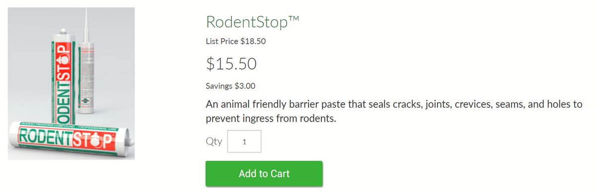 Rachiepoopa's tweet photo. Our WinField United Pro Black Friday Sale is continuing into #CyberMonday and ends Tuesday at midnight! Get items like #rodentstop to help prevent pest from entering into your home this Holiday season! https://t.co/eNbtDMYjXM  Free shipping with code TICKFREE ! #stockingstuffers https://t.co/wt1U6x586F